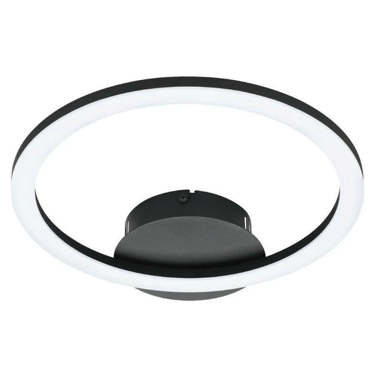 Parrapos 34 Cm Siyah Tavan Armatürü