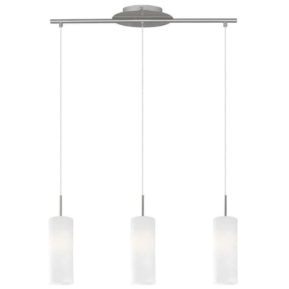 ELLUNO-C 110 Cm Yüksekliğinde Çelik Nikel Mat Sarkıt Avize