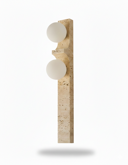 Caldera Tall Traverten İkili Aplik