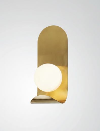 Bruno Curved Pirinç Eskitme Aplik