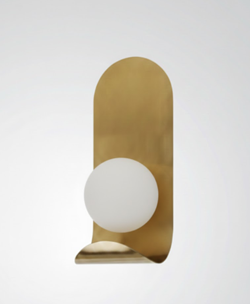 Bruno Curved Pirinç Eskitme Aplik