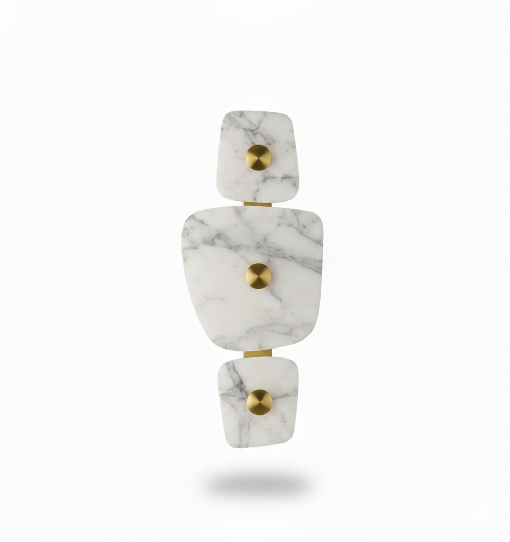 Marbella 3'lü Mermer Aplik