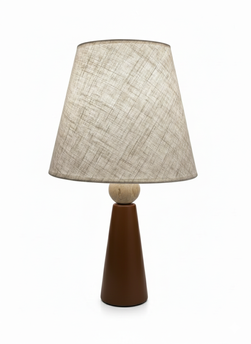 Minoa Masa Lambası-Kahverengi