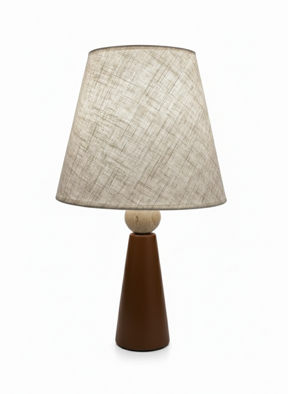 Minoa Masa Lambası-Kahverengi