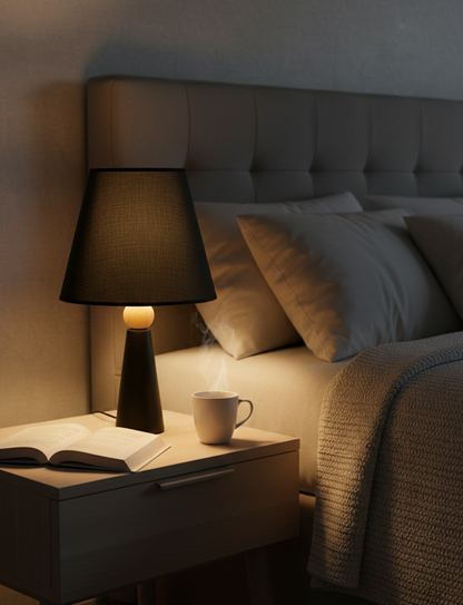 Minoa Masa Lambası-Siyah