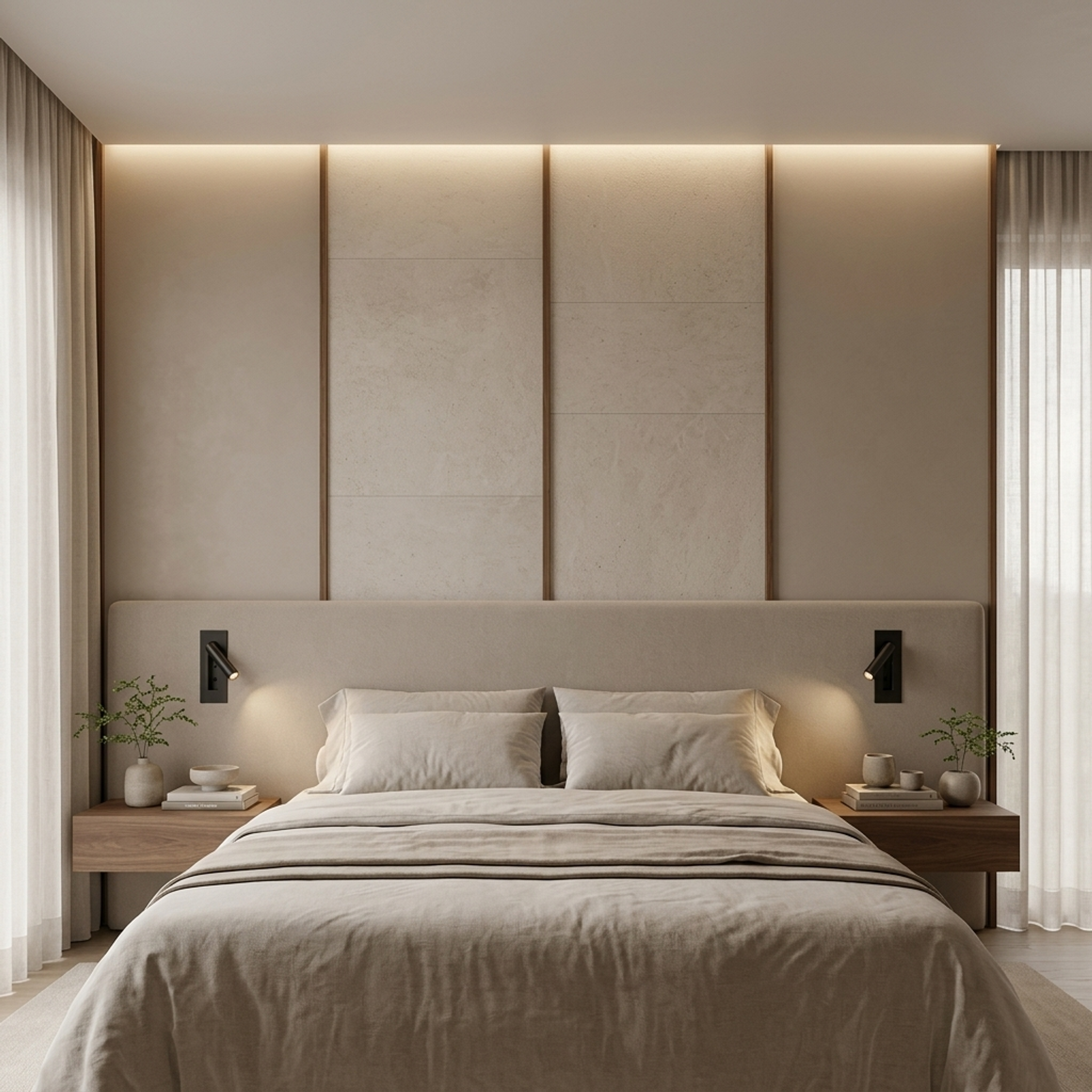 Otel Odası Yatak Başı