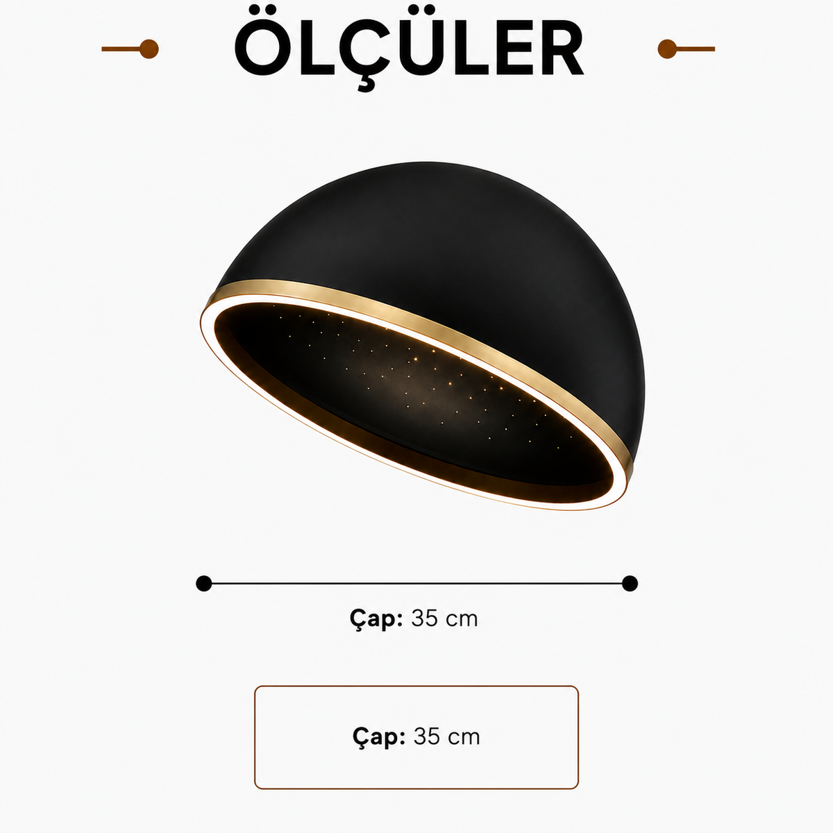 Riosa Plafonyer Açılı - 35 cm