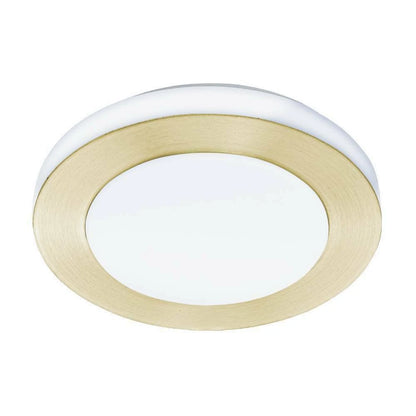LED CARPI 30 Cm Fırçalanmış Pirinç Tavan Armatürü Ip44