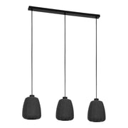 BARLASTON 110 Cm Yüksekliğinde Çelik Siyah Sarkıt Avize