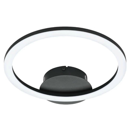 Parrapos 34 Cm Siyah Tavan Armatürü
