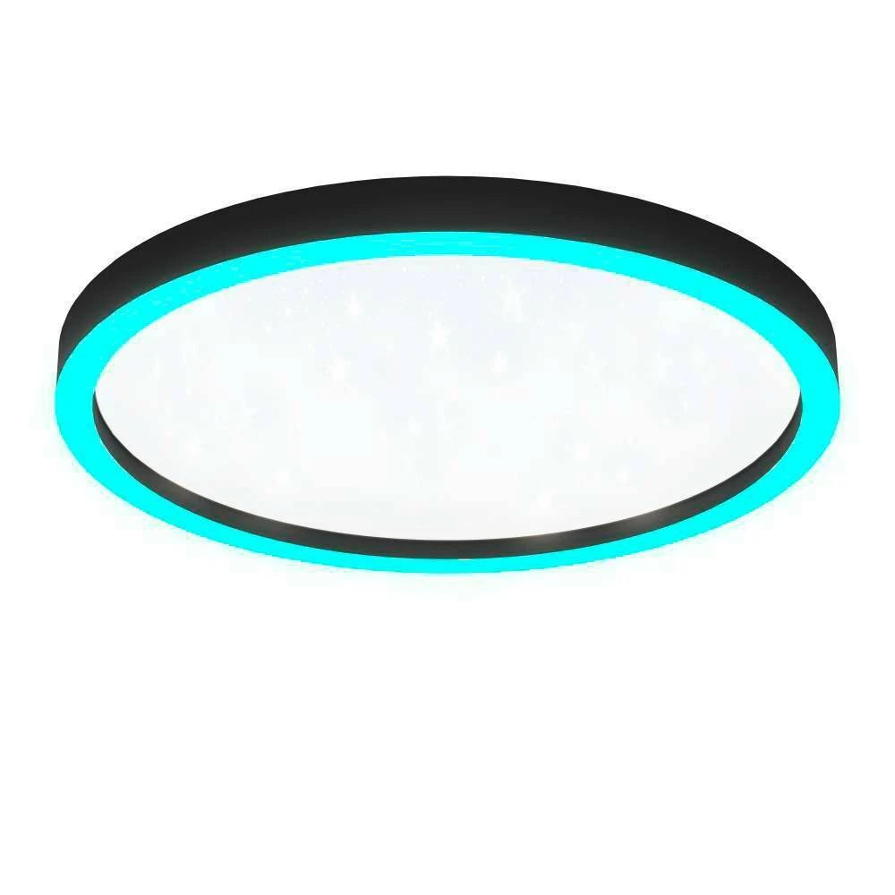 Montemorelos 57 Cm Siyah Tavan Armatürü RGB