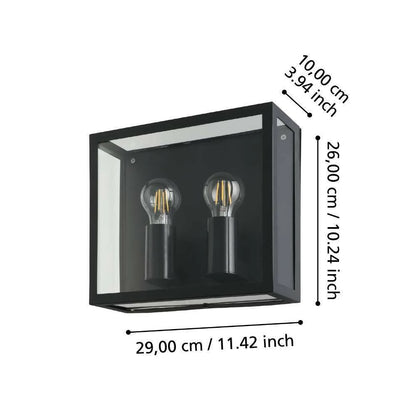 ALAMONTE 1 Çelik Dış Mekan Bahçe Aydınlatması Aplik Ip44
