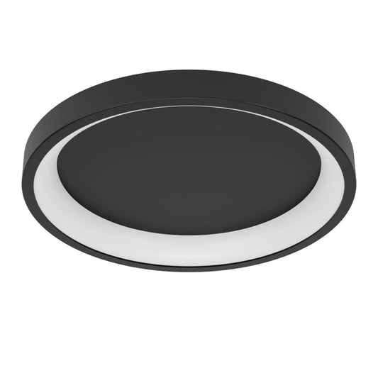 LORETELLO-Z 35 Cm Çapında Siyah Çelik Tavan Armatürü
