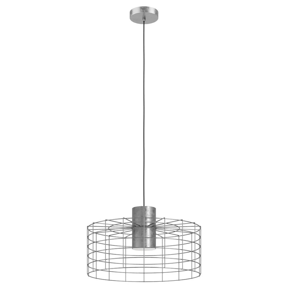 MILLIGAN 48 Cm Çapında Çelik Galvanizli, Beyaz Sarkıt Avize