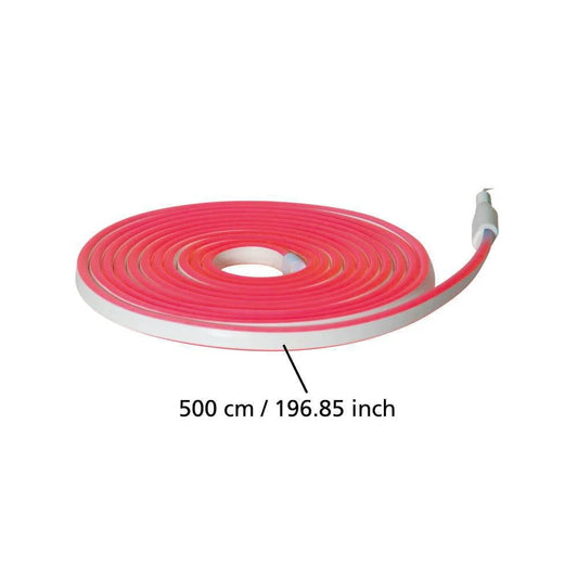 FLATNEONLED 500 Cm Uzunluğunda Dış Mekan Bahçe Aydınlatması Ağaç Kırmızı Led Şerit Ip44