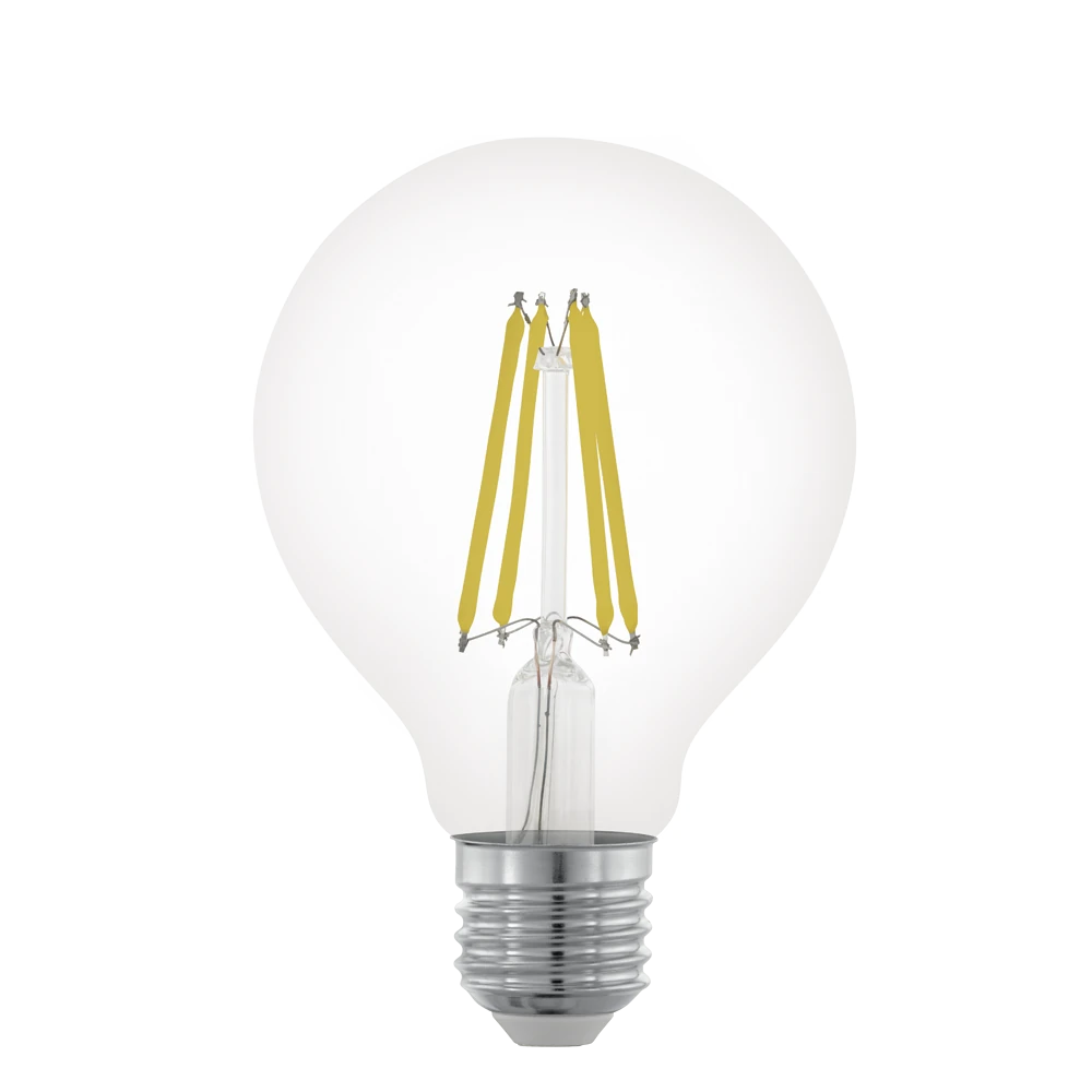 E27-Led-G80 Ampul 1X7,5W Şeffaf 2700K 806 Lümen Dim Edilebilir