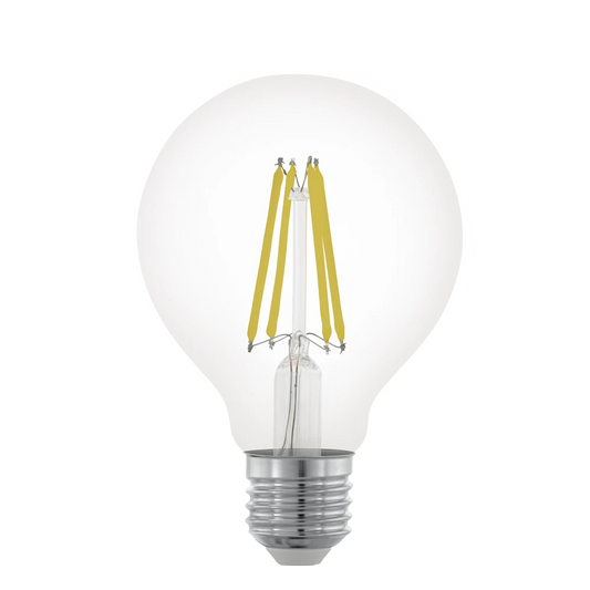 E27-Led-G80 Ampul 1X7,5W Şeffaf 2700K 806 Lümen Dim Edilebilir