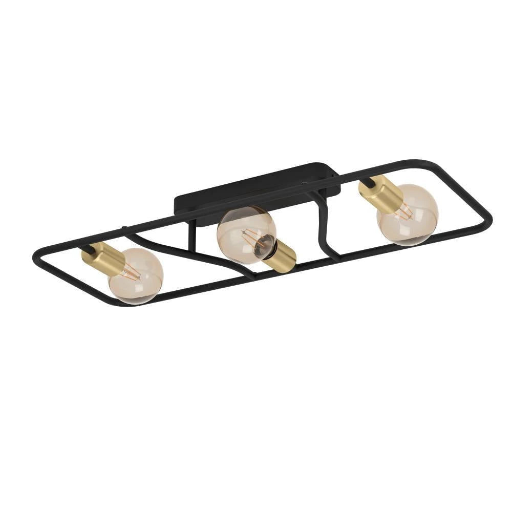 Messinaro 72 Cm Fırçalanmış Pirinç Tavan Armatürü