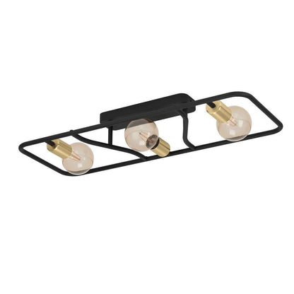 Messinaro 72 Cm Fırçalanmış Pirinç Tavan Armatürü