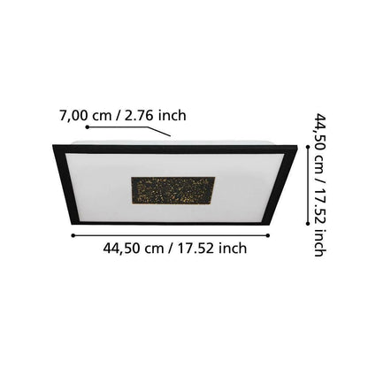 Marmarato 44,5 Cm Siyah & Beyaz Led Panel