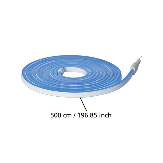 FLATNEONLED 500 Cm Uzunluğunda Dış Mekan Bahçe Aydınlatması Ağaç Mavi Led Şerit Ip44