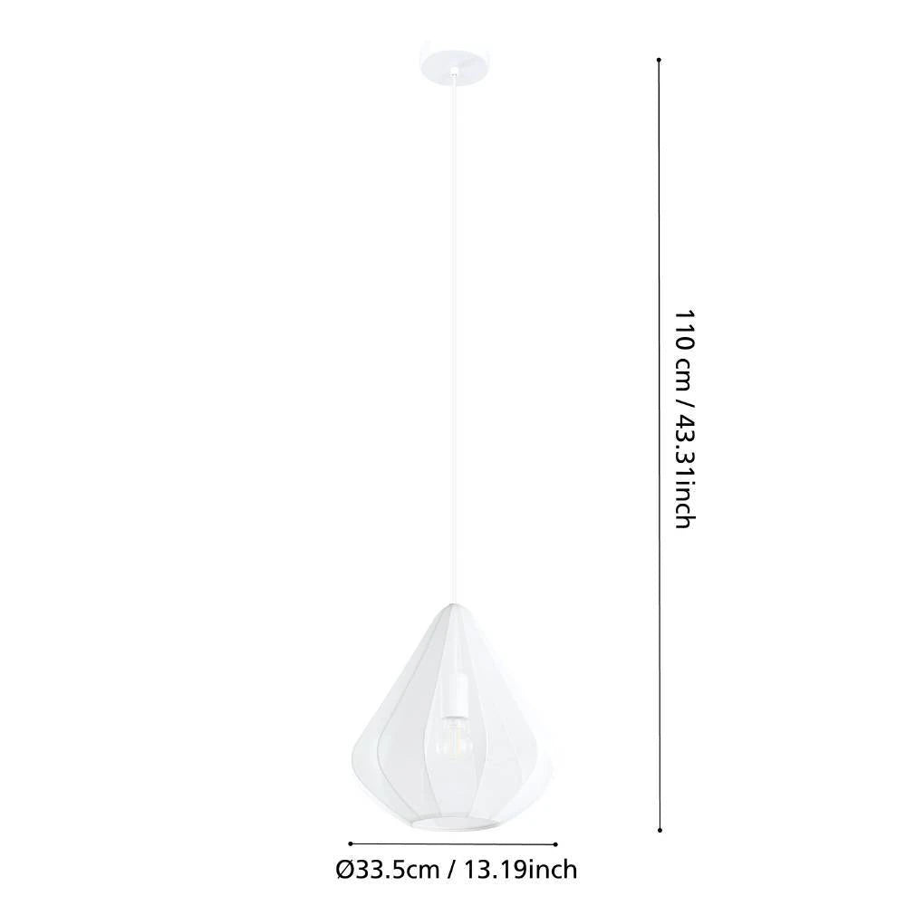 Dolwen 33,5 Cm Çapında Beyaz Sarkıt
