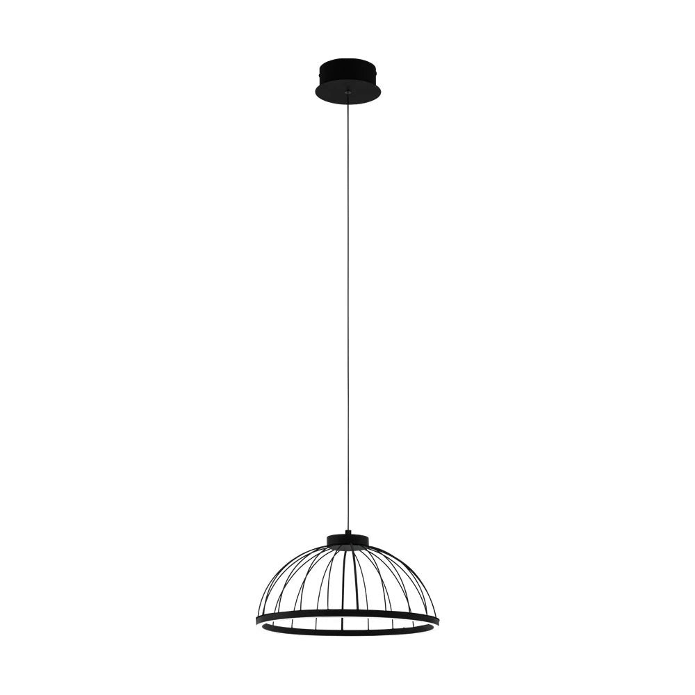 BOGOTENILLO 40 Cm Çapında Çelik Siyah Sarkıt Avize