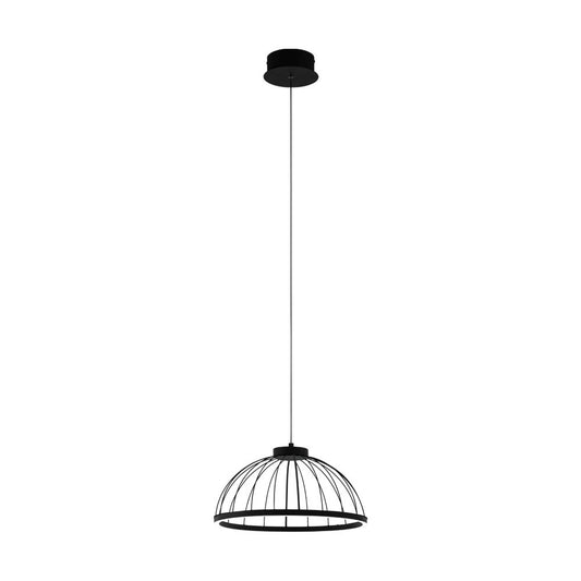 BOGOTENILLO 40 Cm Çapında Çelik Siyah Sarkıt Avize