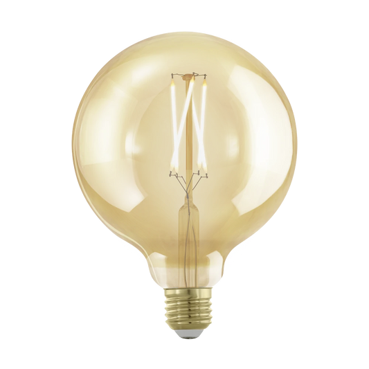 E27-Led-G125 Ampul 1X4W Amber 1700K 300 Lümen Dim Edilebilir