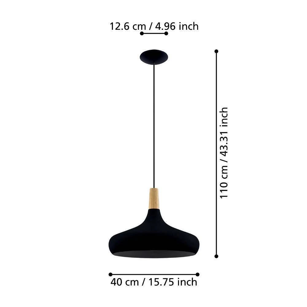 Sabinar 40 Cm Siyah Sarkıt
