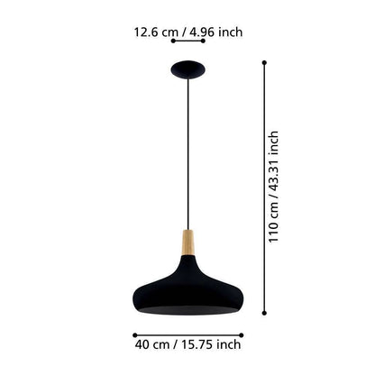 Sabinar 40 Cm Siyah Sarkıt