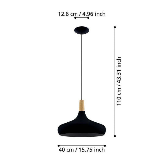 Sabinar 40 Cm Siyah Sarkıt