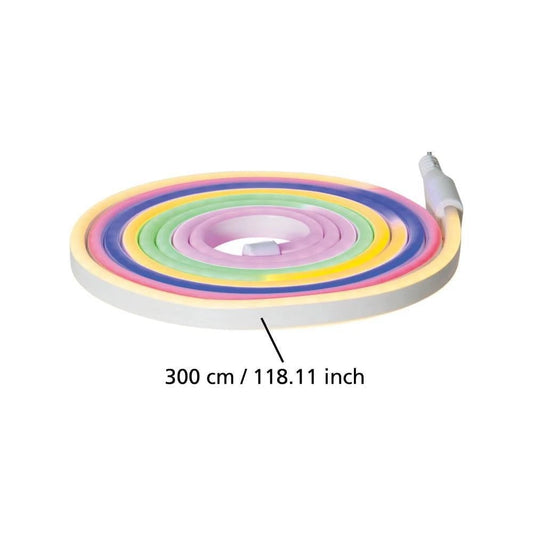 FLATNEONLED 300 Cm Uzunluğunda Dış Mekan Bahçe Aydınlatması Ağaç Renkli Led Şerit Ip44