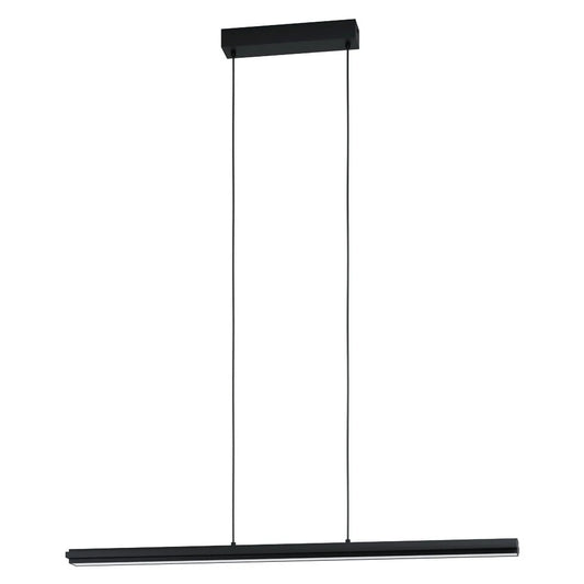 CAMBULOS 110 Cm Yüksekliğinde Çelik Siyah Sarkıt Avize