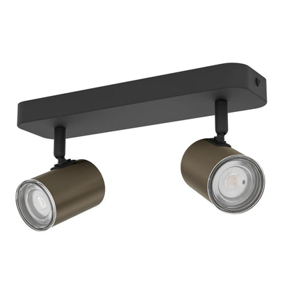 CONSUMA 1 2X5W Bronz Siyah Çelik Sıva Üstü Spot IP44