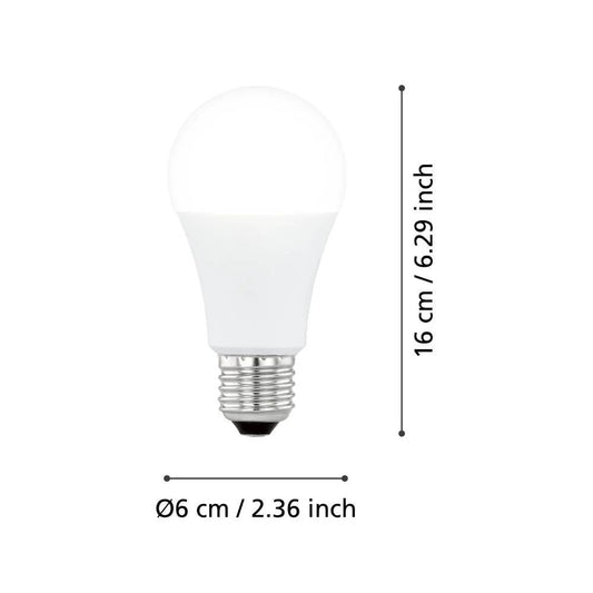 E27-Led-A60 Sensörlü Ampul 1X6,1W Opal 2700K 830 Lümen