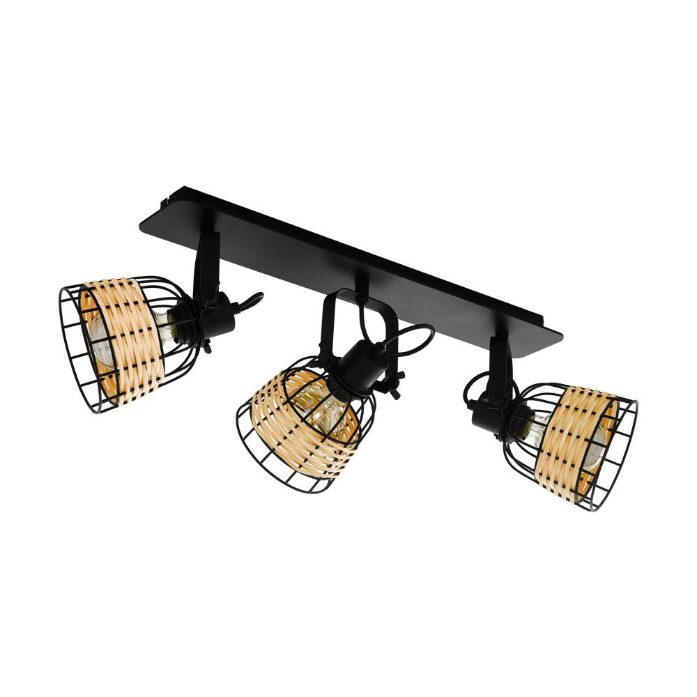 ANWICK 1 3X40W Çelik Siyah Sıva Üstü Spot