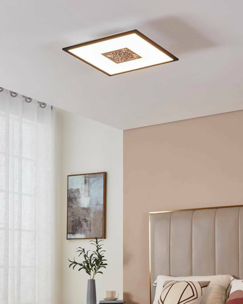 MARMORATA 44,5 Cm Uzunluğunda 44,5 Cm Genişliğinde Alüminyum, Çelik Siyah, Beyaz Led Panel