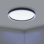 MONTEMORELOS-Z 57 Cm Çapında Alüminyum Siyah Tavan Armatürü RGB