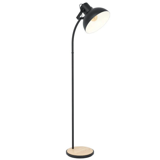 LUBENHAM 160 Cm Yüksekliğinde Çelik, Ahşap Köşe Lambası Lambader